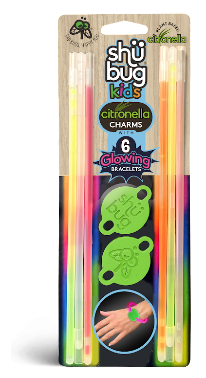 Shubug Kids, Glow Bracelets, 6ct, Insect Repellent (Kid)