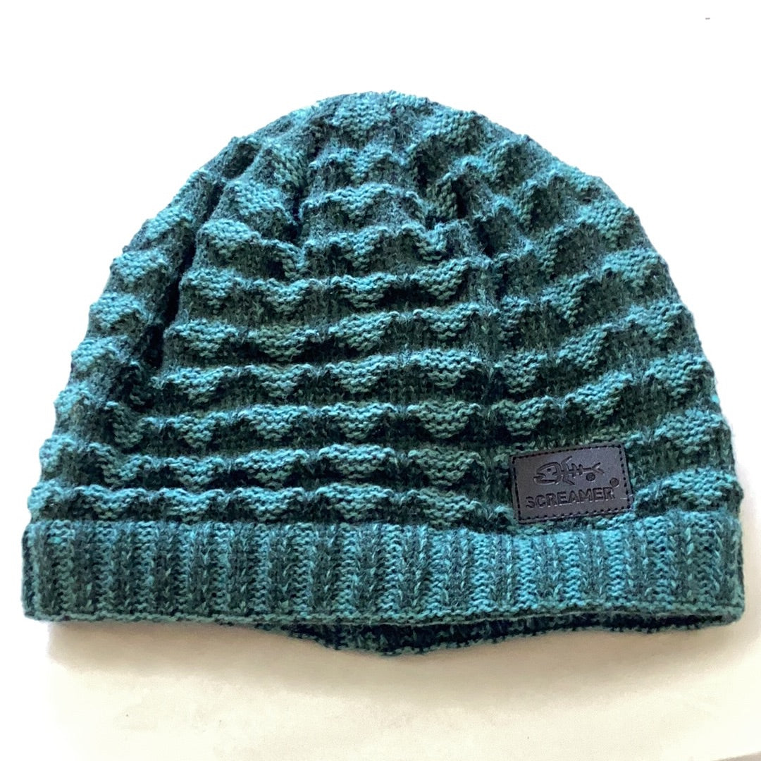 Mens Double Waffle Beanie