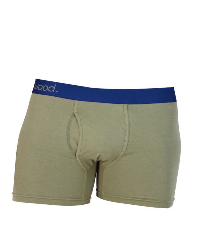 Wood Boxer Brief Underwear (3in/with fly) (Men)