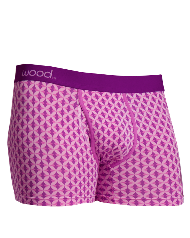 Wood Boxer Brief Underwear (3in/with fly) (Men)