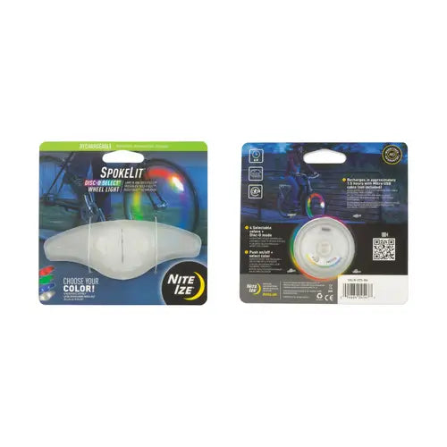 Nite Ize SpokeLit® Rechargeable Wheel Light - Disc-O Select™